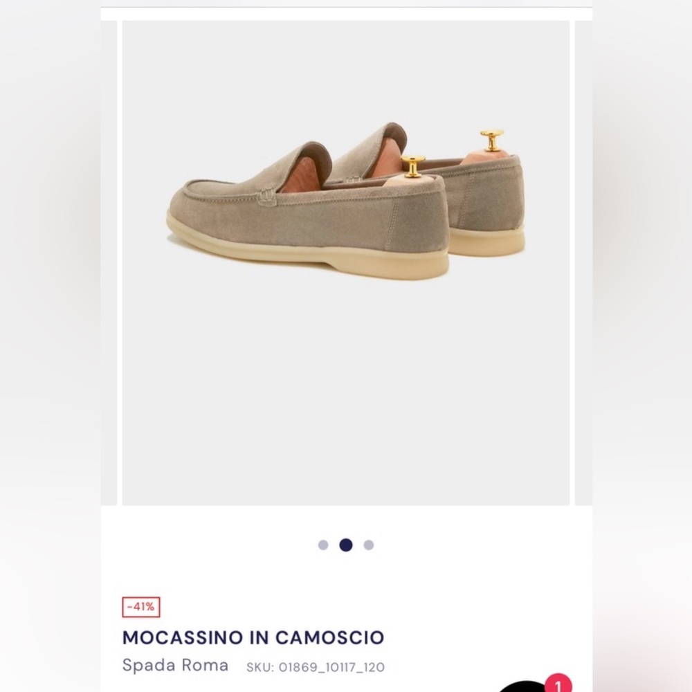 100% suede Spada loafers with rubber outsole.